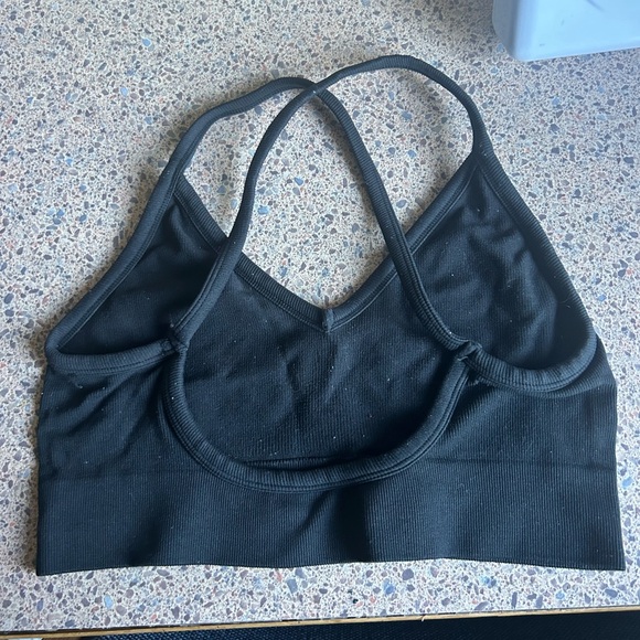 Black Open-Back Bra/Top - Picture 2 of 2